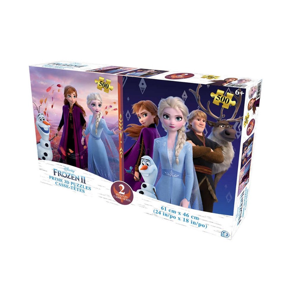 Disney Frozen II Prime 3D Lenticular Puzzles – Twin Pack (New)
